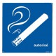 Panneau PVC Cigarette Autorisée 200 x 200mm