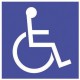 Panneau PVC Handicapés 150 x 150mm