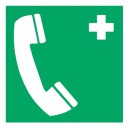 Panneau PVC Téléphone de Secours 200 x 200mm