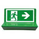 Signalisation en braille « Evacuation à droite »