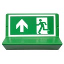 Panneau de signalisation en braille « Evacuation droit devant »