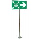 Mat de fixation pour panneau 1.5m platine horizontale