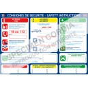 Consigne securité A3 Français/anglais