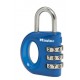 Cadenas Master Lock 633EURT de couleur bleue foncée