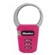 Mousqueton Master Lock 1550EURDCOL de couleur rose fuchsia