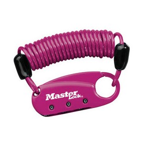 Mousqueton Master Lock 1551EURDCOL de couleur rose