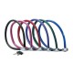 Câble Master Lock 8630-F de couleur noire, rose, rouge, bleu clair, vert et bleu foncé