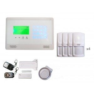 Alarme sans fils intrusion GSM Ellie avec menu de navigation 4 à 5 pièces