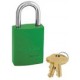 Cadenas de consignation Master Lock 6835 de couleur verte