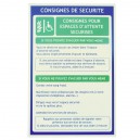 Consigne de sécurité pour espaces d'attente sécurisés