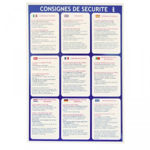 Consigne hotel 9 langues