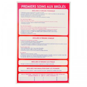 Consigne Soins aux brûlés