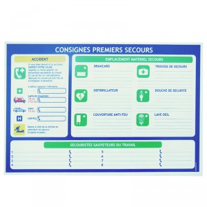 Consigne Premiers secours