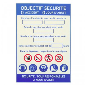 Panneau accident du travail