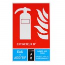 Panneau extincteur 125x190mm classe AB