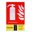 Panneau extincteur 125x190mm classe ABC