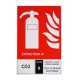 Panneau extincteur 125x190mm classe B