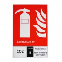 Panneau extincteur 125x190mm classe B