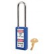 Cadenas de consignation Master Lock 411LT de couleur bleue