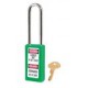 Cadenas de consignation Master Lock 411LT de couleur verte