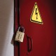 Cadenas Master Lock 651EURD sur porte