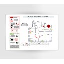 Impression Plan d'Evacuation sur PVC A2 420 x 594mm