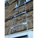 Echelle de secours Saf Escape 4,5 mètres épaisseur de mur entre 35,5 et 45,7 cm