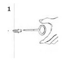 Piton de fixation pour échelle de secours easyscape