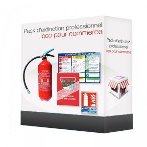 Pack d'extinction professionnel eco pour commerce