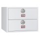 Classeur Fire file excel ignifuge Phoenix World Class FS2412E 2 tiroirs ignifuge 1 heure papiers et donnés numériques, étanche a