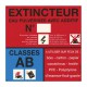 Panneau PVC Classe de Feu AB 120 x 120mm
