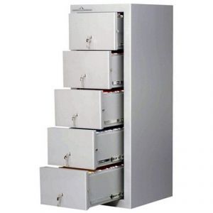 Armoire forte Hartmann Class Protect 4T 4 tiroirs avec serrure à clef A2P différentes et passe général