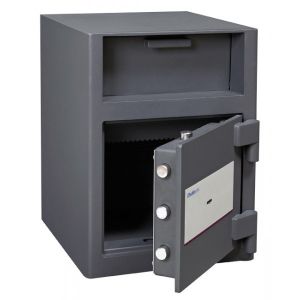 Coffre de dépôt avec fente Chubbsafes Omega Deposit 70 K capacité 48 litres avec serrure à clef à double pannetons