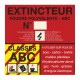 Panneau PVC Classe de Feu ABC 200 x 200mm