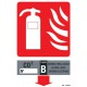 Panneau Extincteur Classe de Feu B 200 x 300mm