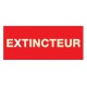 Panneau Extincteur Plexiglas 100 x 50mm